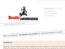 Tablet Screenshot of droitscommuns.org